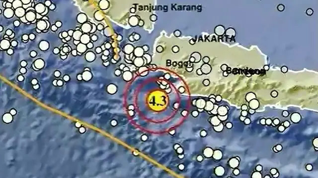 Gempa Guncang Bayah, Banten Lagi: Magnitudo 4,3