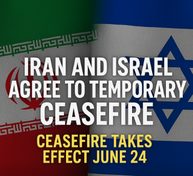 Iran dan Israel Sepakat Damai Sementara 24 Juni