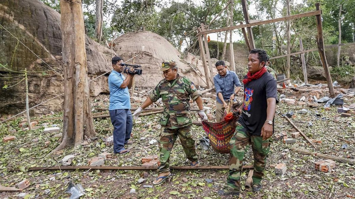 Perang Dua Hari, Ini Deretan Foto Kerusakan di Perbatasan Thailand-Kamboja