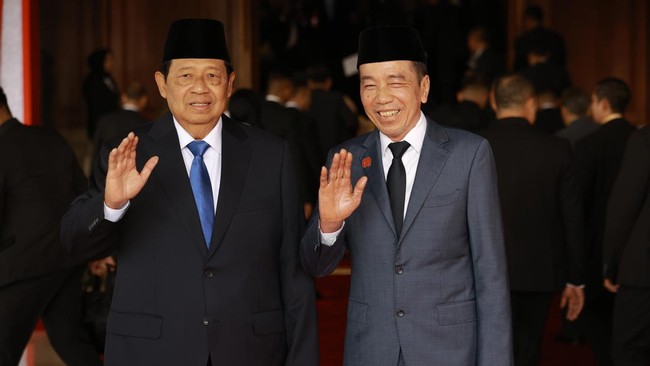 SBY dan Jokowi Hadir di Upacara HUT RI, Megawati Absen