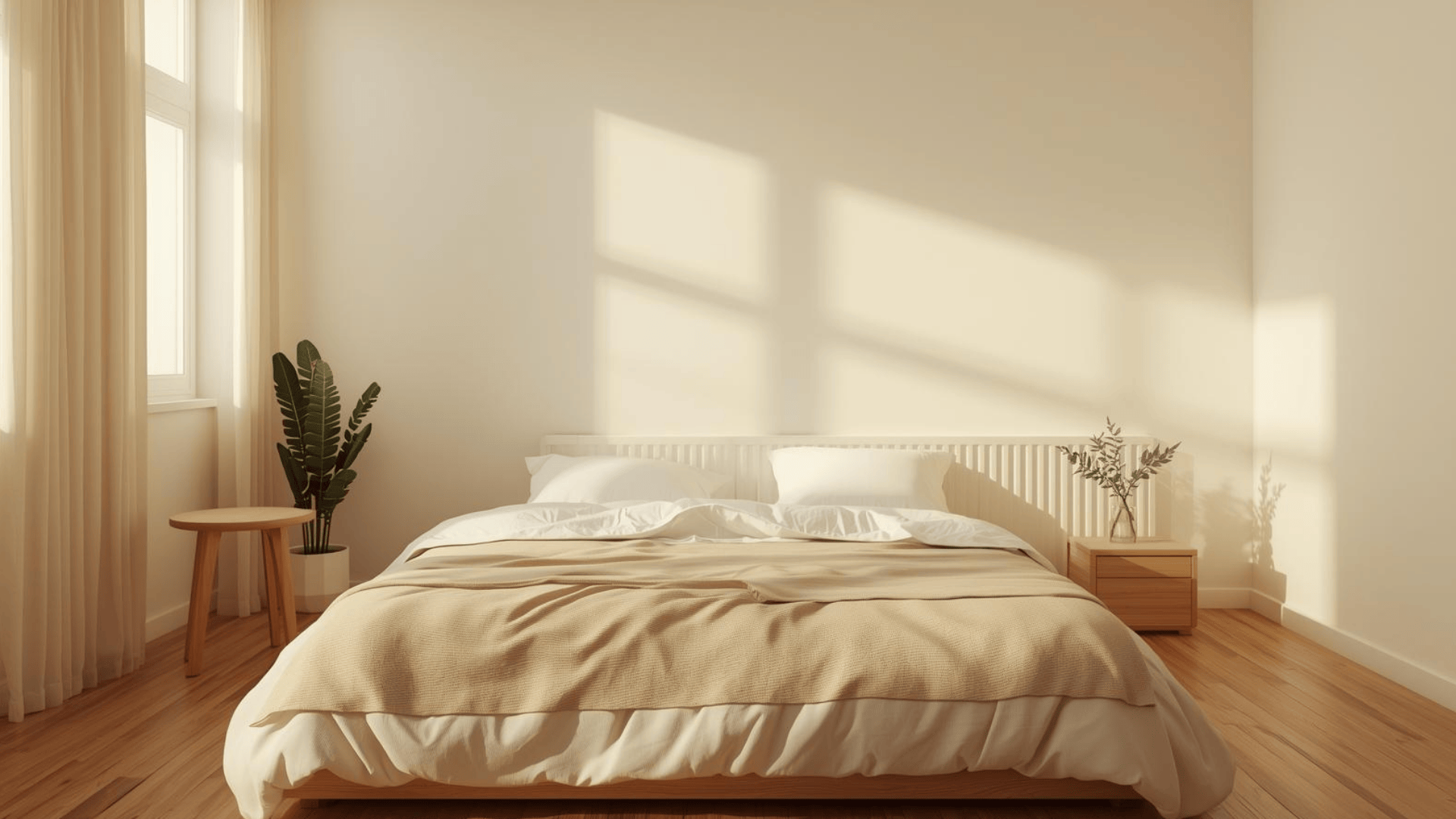 kamar staycation sederhana dan nyaman