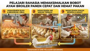 Read more about the article Bukan Sekadar Pakan: Rahasia Memaksimalkan Bobot Ayam Broiler Panen Cepat Tanpa Boros Biaya