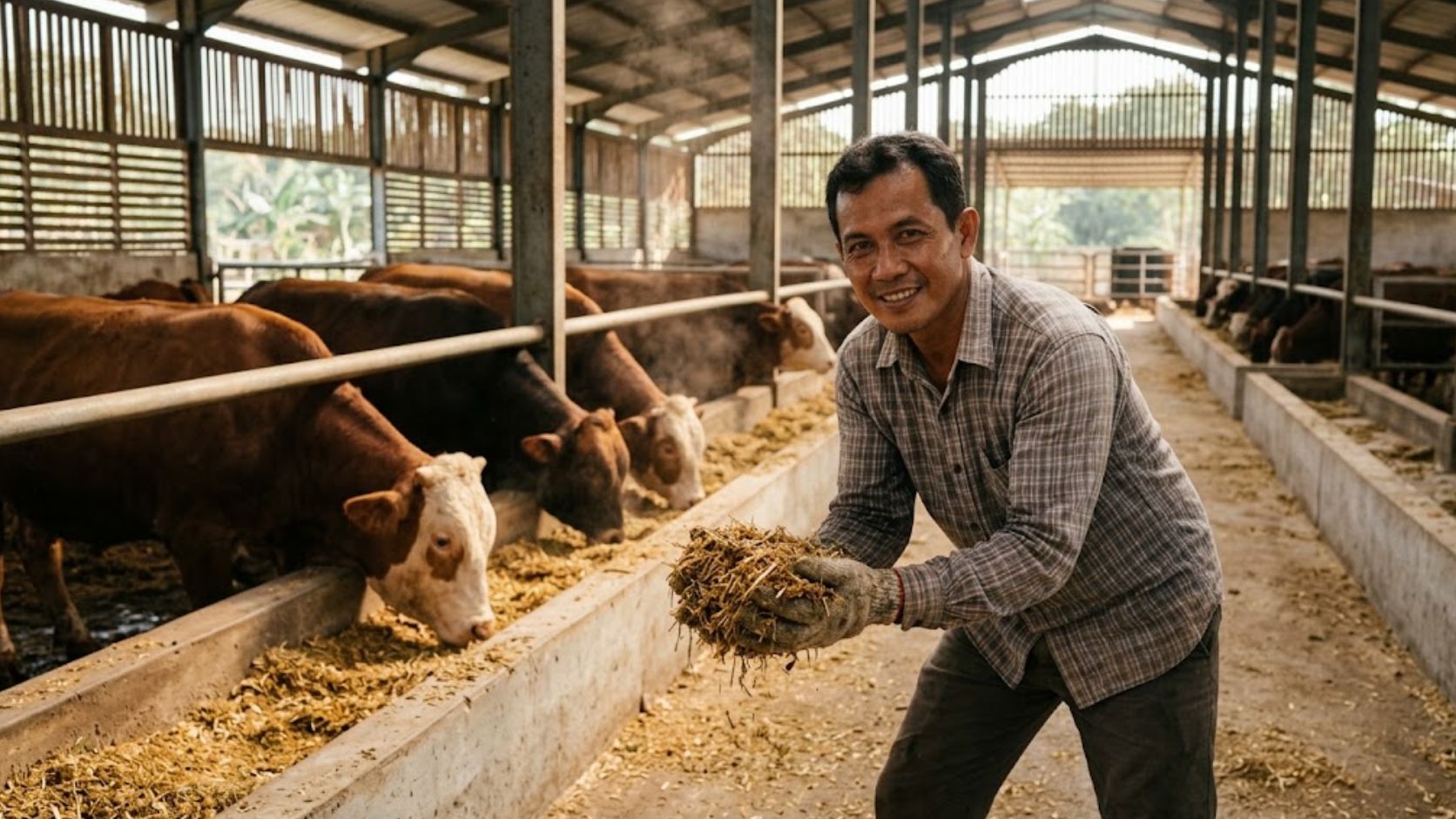 Read more about the article Rahasia Bobot Naik Cepat: Trik Fermentasi Pakan Sapi Murah Hasil Melimpah